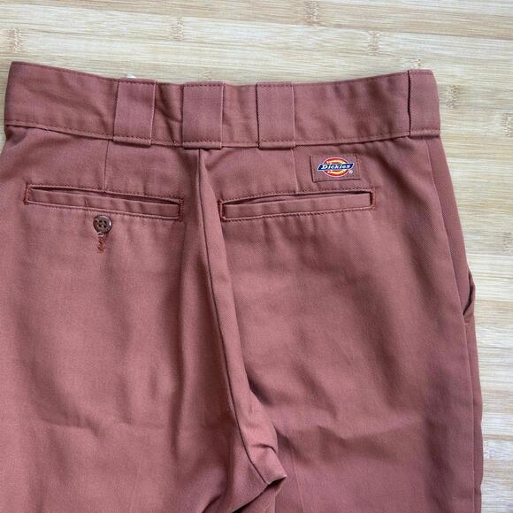 Dickies Women’s Straight Leg Pants 0 Pink Coral Y2K Urban Outfitters Style - Picture 3 of 8